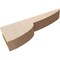 Ekena Millwork 4"W x 24"D x 8"H Thin Crestline Rough Cedar Woodgrain TimberThane Corbel, Primed Tan CORUR04X24X08CRERCPR - alternate 5